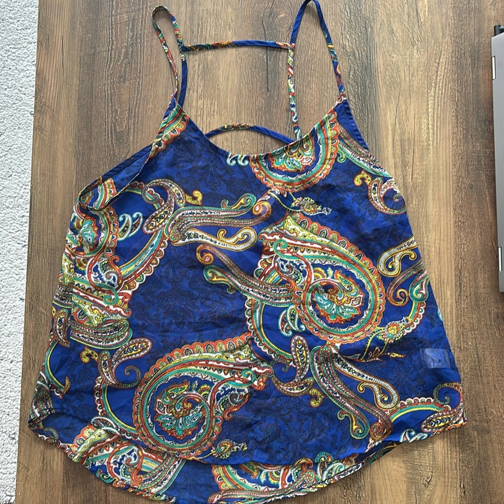 Lush sheer tank top M